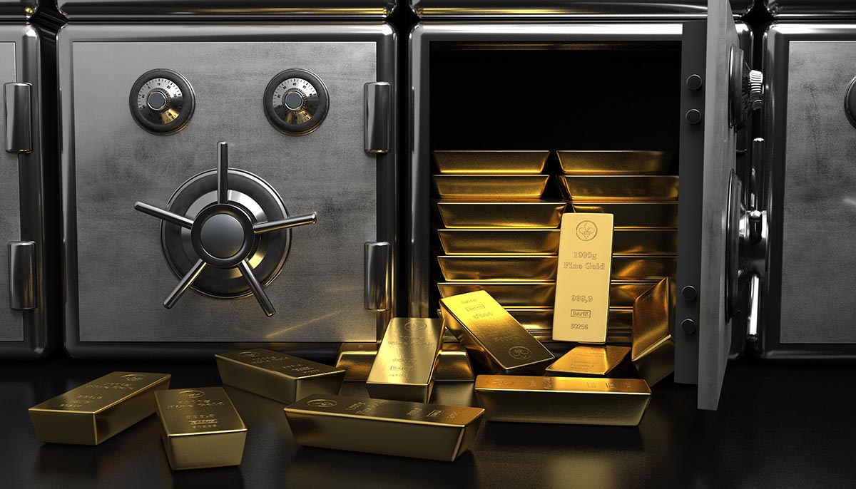 Gold down sharply as stocks and oil climbs and more financial news